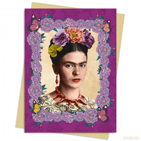 Frida Kahlo: Purple Greeting Card Pack: Pack of 6 (Greeting Cards) - Flame Tree Studio [KSIĄŻKA]