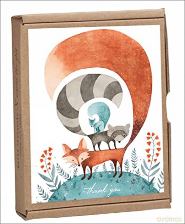 Friends of the Forest GreenThanks notecards - Eva Juliet [KSIĄŻKA]