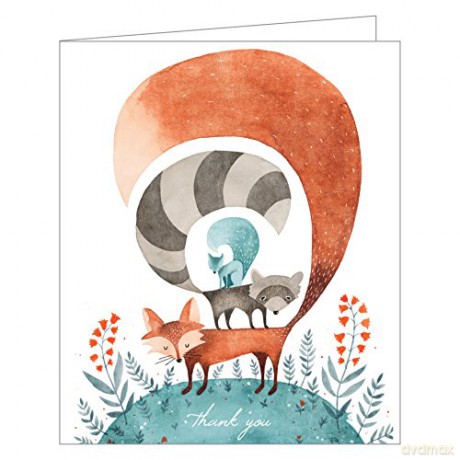 Friends of the Forest GreenThanks notecards - Eva Juliet [KSIĄŻKA]