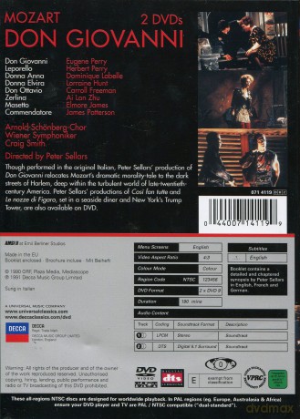 Peter Sellars: Mozart:Don Giovanni [2DVD]