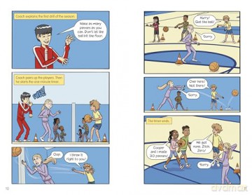 Full-Court Drama: A Basketball Graphic Novel (Slam Dunk Graphics) - Dionna L. Mann [KSIĄŻKA]