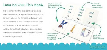 Fun ABC Flipbook: Spell and Learn Three-Letter Words - Shelley Dieterichs [KSIĄŻKA]