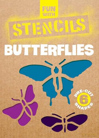 Fun with Stencils: Butterflies (Little Activity Books) - Leigh Hodgkinson [KSIĄŻKA]