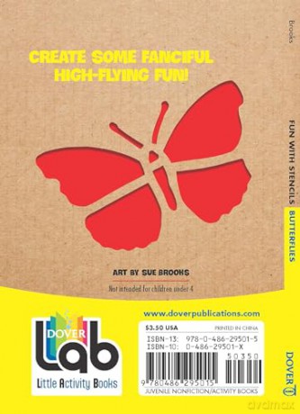Fun with Stencils: Butterflies (Little Activity Books) - Leigh Hodgkinson [KSIĄŻKA]