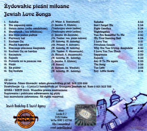 Irena Urbańska: Jewish Love Song [CD]