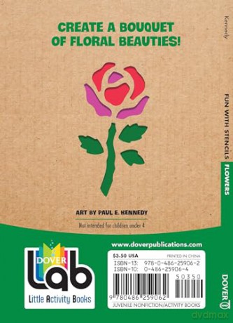 Fun with Stencils: Flowers (Little Activity Books) - Daniel Keyes [KSIĄŻKA]