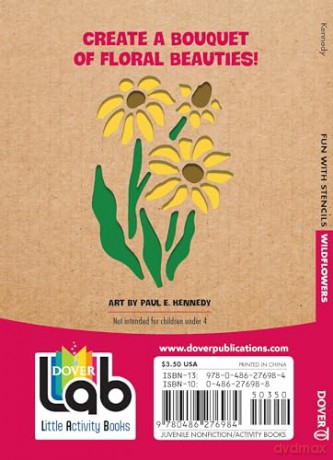 Fun with Stencils: Wildflowers (Little Activity Books) - Michellejoy Hughes [KSIĄŻKA]