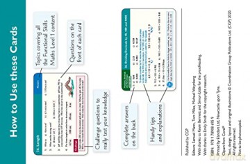 Functional Skills Maths Revision Question Cards - Level 1 (CGP Functional Skills) - CGP Books [KSIĄŻKA]