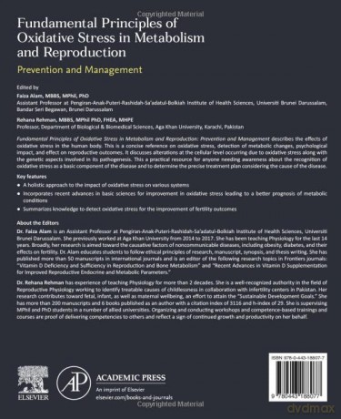 Fundamental Principles of Oxidative Stress in Metabolism and Reproduction: Prevention and Management - Jill Murphy [KSIĄŻKA]