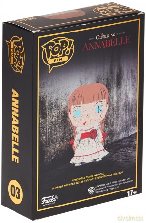 Funko - Pop Pin Annabelle 10 cm Dolls and Action Figures, Multicoloured (135813), único, Does not apply Synthetic, No Gemstone