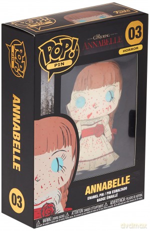 Funko - Pop Pin Annabelle 10 cm Dolls and Action Figures, Multicoloured (135813), único, Does not apply Synthetic, No Gemstone