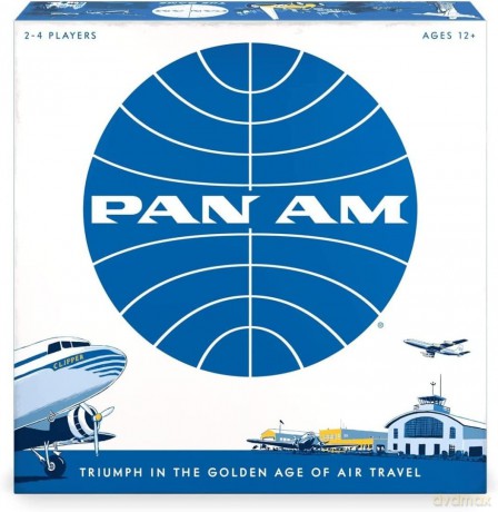 Funko Games: Pan Am - Triumph in the Golden Age of Air Travel! | Fun Strategy Board Game | Includes 52 Miniatures from 4 Airline Eras | For 2-4 Players Ages 12+ [GRA]
