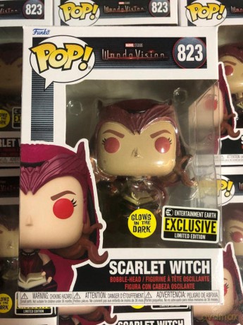 Funko Pop! 62345 Marvel Wandavision: Scarlet Witch (Glow in The Dark Special Edition) #823