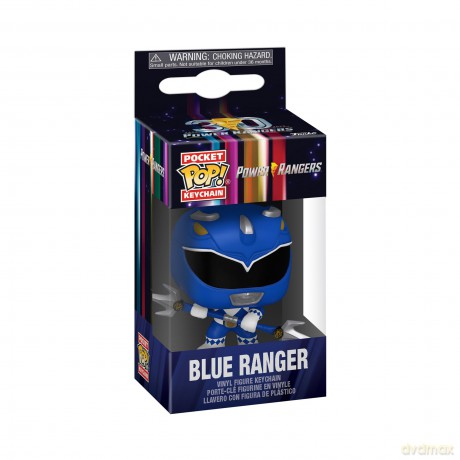 Funko Pop! Keychain: Mighty Morphin Power Rangers 30th - Blue Ranger - Power Rangers TV Novelty Keyring - Collectable Mini Figure - Stocking Filler - Gift Idea - Official Merchandise - TV Fans