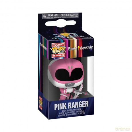 Funko Pop! Keychain: Mighty Morphin Power Rangers 30th - Pink Ranger - Power Rangers TV Novelty Keyring - Collectable Mini Figure - Stocking Filler - Gift Idea - Official Merchandise