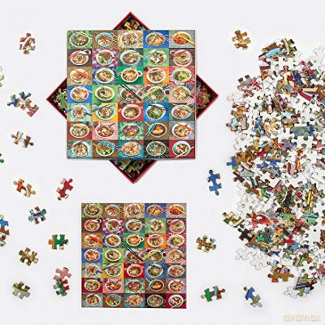Galison 9780735366534 Noodles for Lunch Jigsaw Puzzle, Multicoloured, 500 Pieces - Galison [PUZZLE]