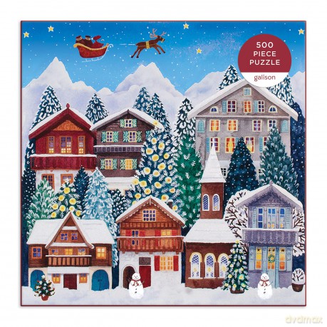 Galison 9780735366732 Yuletide Village 500 Piece Puzzle - Galison [PUZZLE]