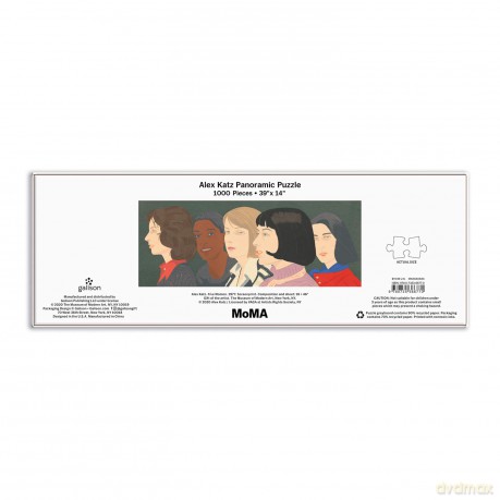 Galison 9780735366770 MoMA Alex Katz Five Women Panoramic Puzzle - Alex Katz [PUZZLE]