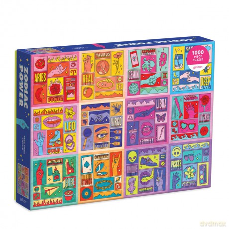 Galison 9780735366831 Zodiac Power 1000 Piece Puzzle - Galison [PUZZLE]