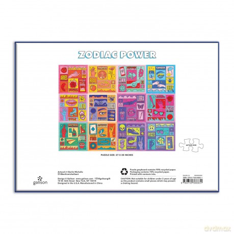 Galison 9780735366831 Zodiac Power 1000 Piece Puzzle - Galison [PUZZLE]