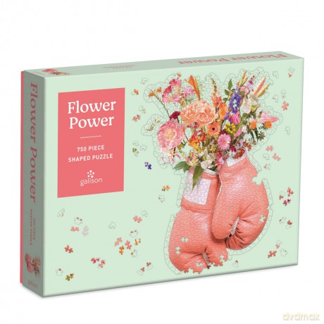 Galison 9780735366855 Flower Power 750 Piece Shaped Puzzle - Galison [PUZZLE]