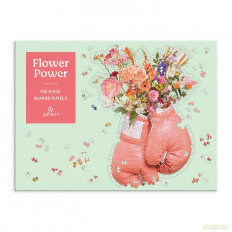 Galison 9780735366855 Flower Power 750 Piece Shaped Puzzle - Galison [PUZZLE]