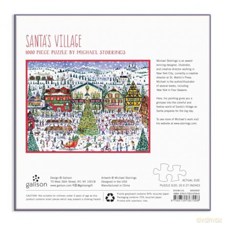Galison 9780735367098 Christmas Jigsaw Puzzle - Galison [PUZZLE]