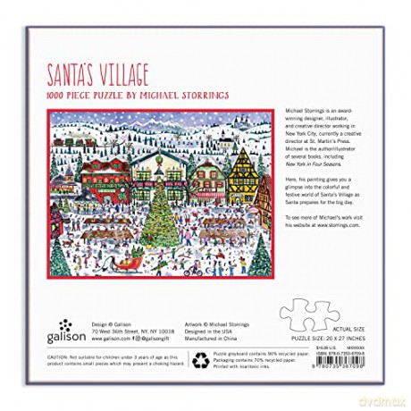 Galison 9780735367098 Christmas Jigsaw Puzzle - Galison [PUZZLE]