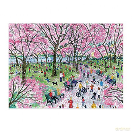 Galison 9780735367524 Michael Storrings Cherry 1000 Piece Puzzle, PCherry Blossoms - Michael Storrings [PUZZLE]
