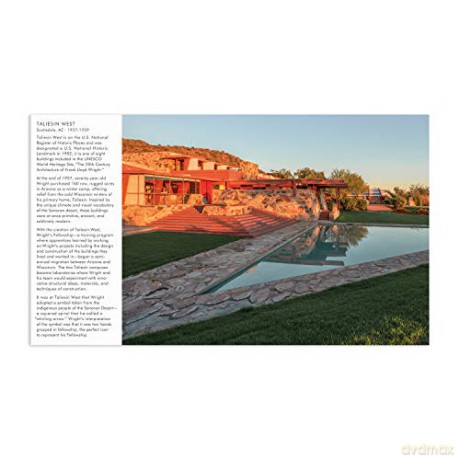 Galison 9780735367548 Frank Lloyd Wright Taliesin West 500 Piece Double-Sided Puzzle, Animal - Galison [PUZZLE]