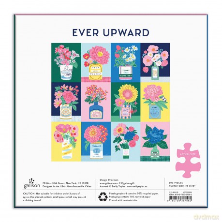 Galison 9780735367562 Ever Upward 500 Piece Puzzle - Galison [PUZZLE]