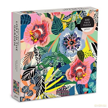 Galison 9780735368514 Kitty McCall Lost in The Garden 500 Piece Puzzle - Galison Mudpuppy [PUZZLE]