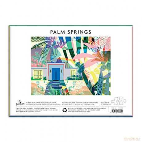 Galison 9780735368521 Kitty McCall Palm Springs 1000 Piece Puzzle - Galison Mudpuppy [PUZZLE]