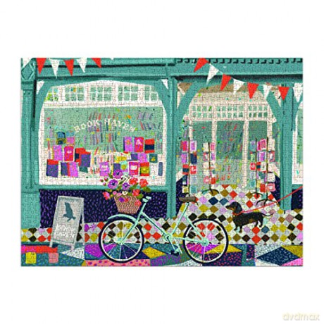 Galison 9780735368583 Book Haven 1000 Piece Puzzle in Square Box - Victoria Ball [PUZZLE]