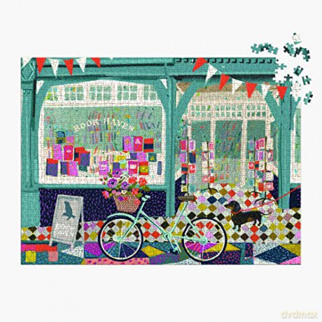 Galison 9780735368583 Book Haven 1000 Piece Puzzle in Square Box - Victoria Ball [PUZZLE]