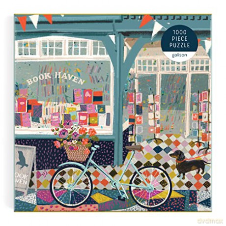 Galison 9780735368583 Book Haven 1000 Piece Puzzle in Square Box - Victoria Ball [PUZZLE]