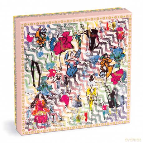 Galison 9780735368958 Christian Lacroix Heritage Collection Ipanema Girls 500 Piece Double-Sided Puzzle - Christian Lacroix Lacroix [PUZZLE]