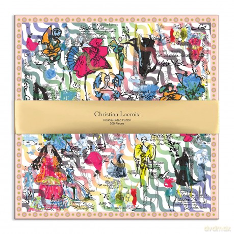 Galison 9780735368958 Christian Lacroix Heritage Collection Ipanema Girls 500 Piece Double-Sided Puzzle - Christian Lacroix Lacroix [PUZZLE]