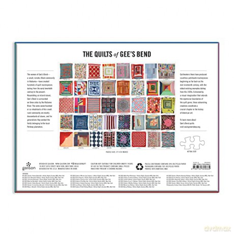 Galison 9780735369665 Quilts of Gee's Bend 1000 Piece Puzzle - Galison Mudpuppy [PUZZLE]