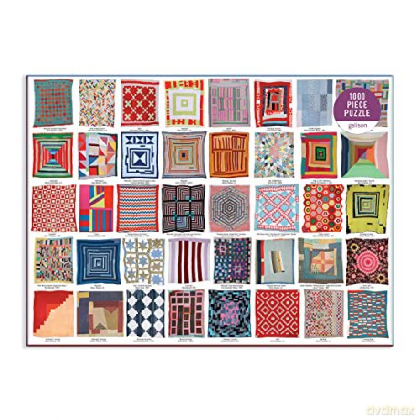 Galison 9780735369665 Quilts of Gee's Bend 1000 Piece Puzzle - Galison Mudpuppy [PUZZLE]