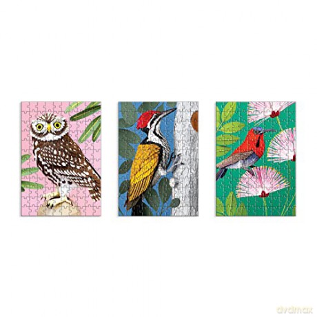 Galison 9780735370043 Birdtopia Puzzle Set - Galison Mudpuppy [PUZZLE]