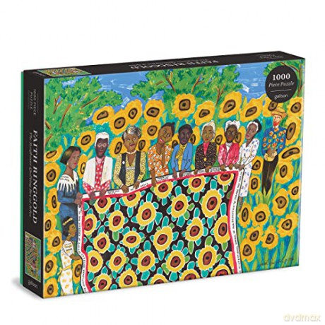 Galison 9780735370067 Faith Ringgold The Sunflower Quilting Bee at Arles 1000 Piece Puzzle - Galison Mudpuppy [PUZZLE]