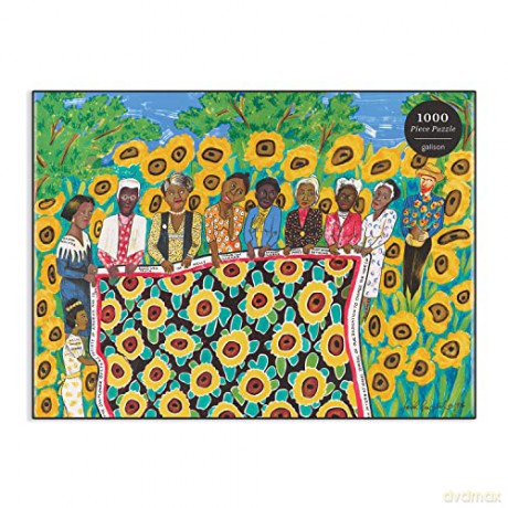 Galison 9780735370067 Faith Ringgold The Sunflower Quilting Bee at Arles 1000 Piece Puzzle - Galison Mudpuppy [PUZZLE]