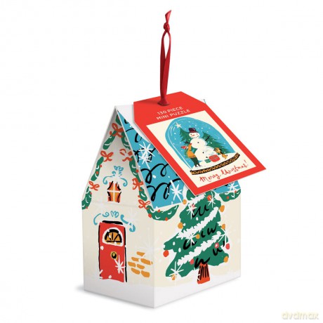 Galison 9780735370166 Snow Globe 130 Piece Puzzle Ornament - Louise Cunningham [KSIĄŻKA]