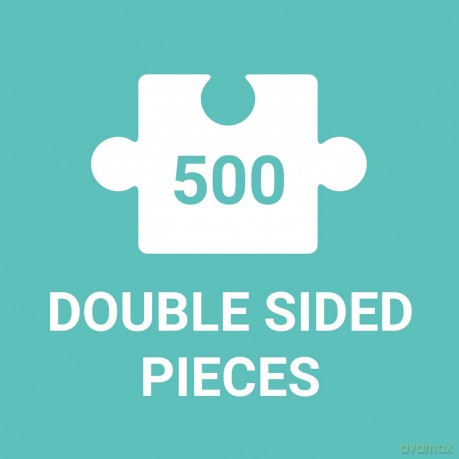 Galison 9780735370173 Michael Storrings Springtime at The Library 500 Piece Double-Sided Puzzle - Michael Storrings [PUZZLE]