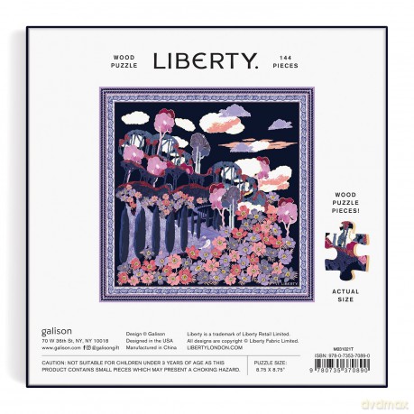 Galison 9780735370890 Liberty Bianca 144 Piece Wood Puzzle - Created by Galison [PUZZLE]