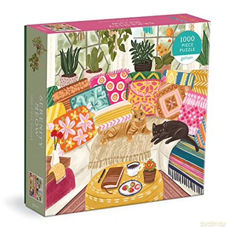 Galison 9780735371460 Serenity Meow Jigsaw Puzzle, Multicoloured, 1000 Pieces - Galison [PUZZLE]
