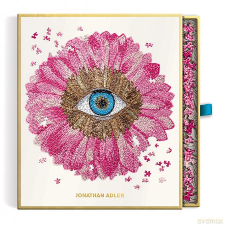 Galison 9780735371477 Jonathan Adler Petals 750 Piece Shaped Puzzle - Galison [PUZZLE]