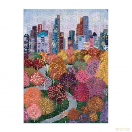 Galison 9780735371682 Parkside View Jigsaw Puzzle, Multicoloured, 1000 Pieces - Galison [PUZZLE]