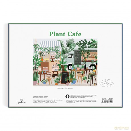 Galison 9780735371903 Plant Café Jigsaw Puzzle, Multicoloured, 1000 Pieces - Galison [PUZZLE]